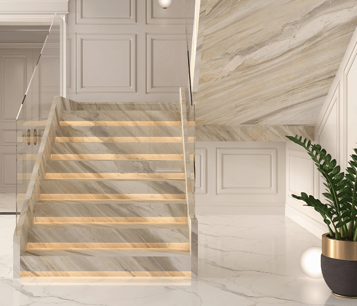 Beautifully finished custom stone project