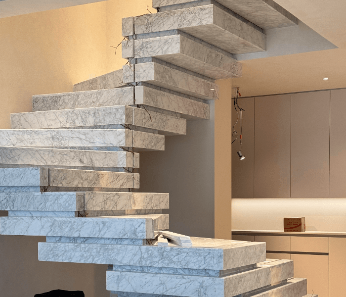 Beautifully finished custom stone project